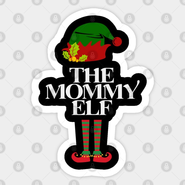 Mom Christmas Gift - The Mommy Elf Sticker by Animal Specials